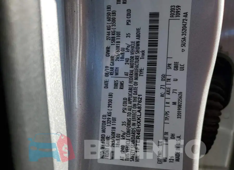 1FTER4EHXKLA87621 Photo# 12