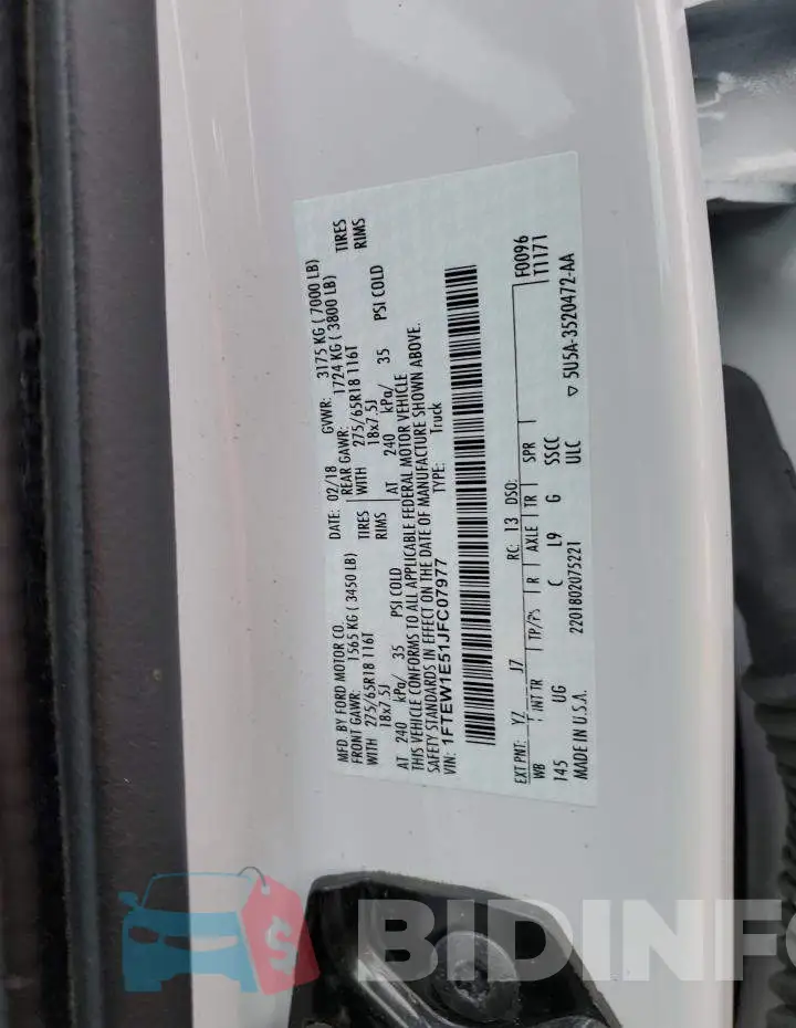 1FTEW1E51JFC07977 Photo# 12