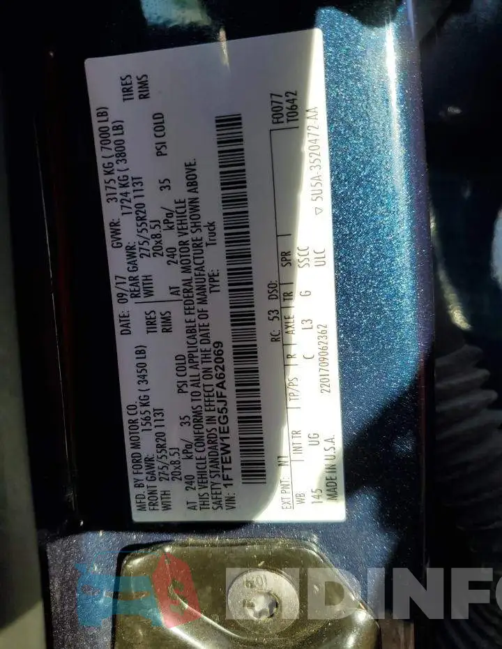 1FTEW1EG5JFA62069 Photo# 12