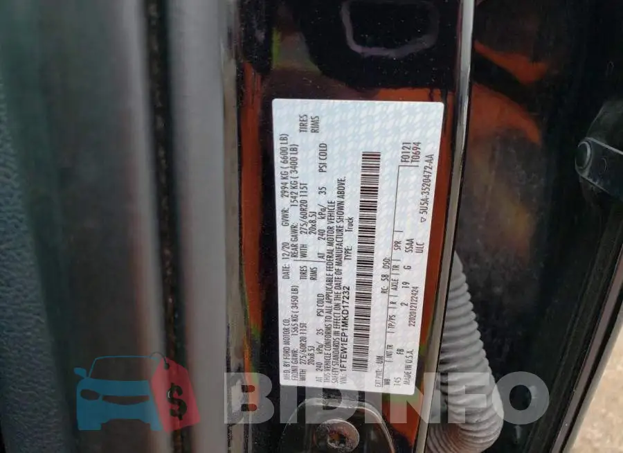 1FTEW1EP1MKD17232 Photo# 12