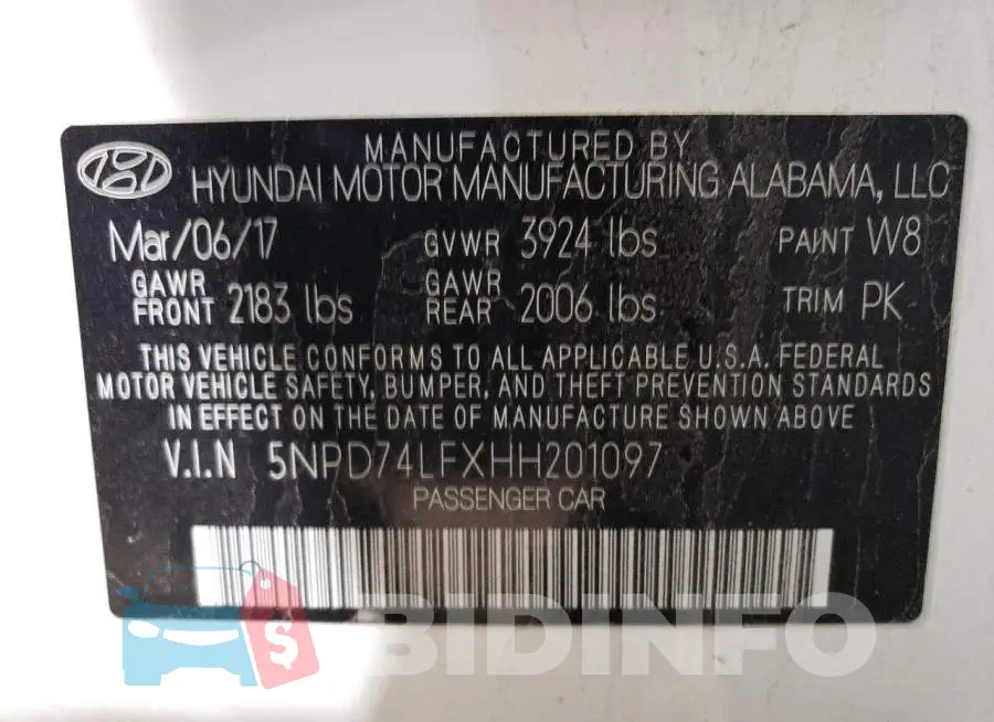 5NPD74LFXHH201097 Photo# 12