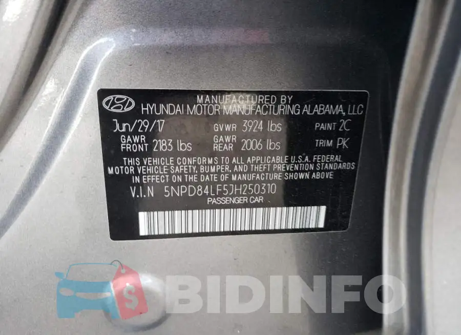 5NPD84LF5JH250310 Photo# 12