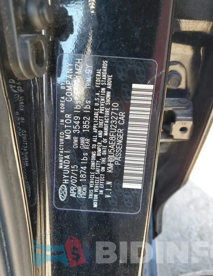 KMHCU5AE8FU232710 Photo# 12