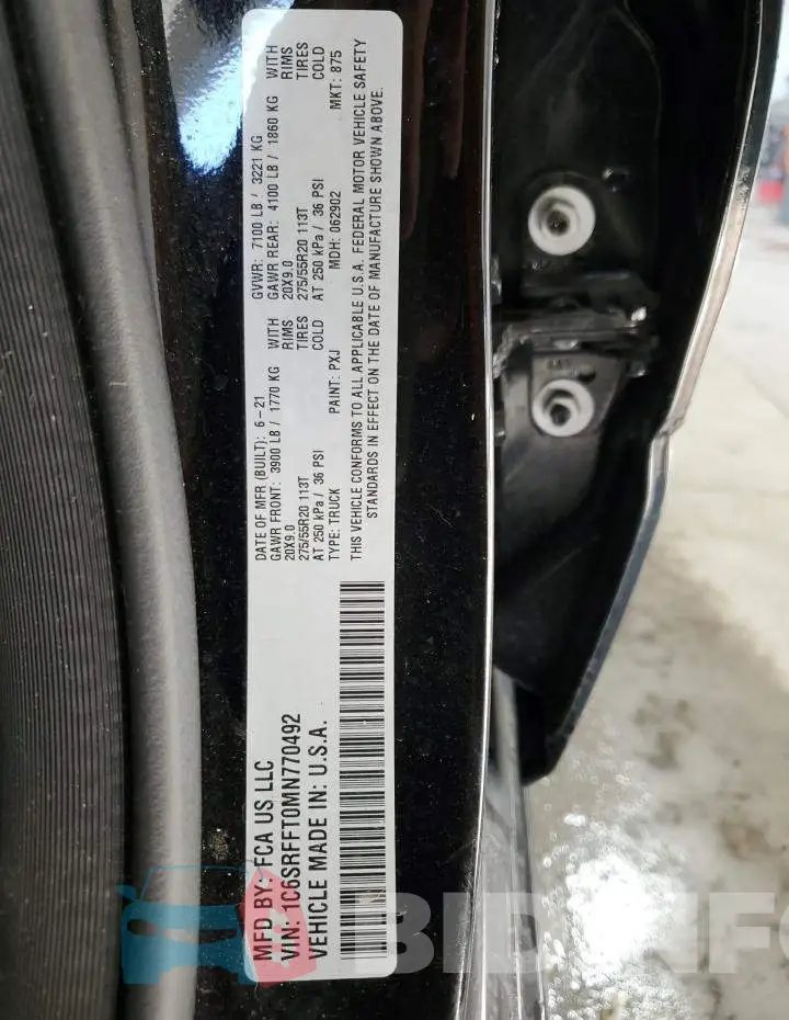 1C6SRFFT0MN770492 Photo# 12