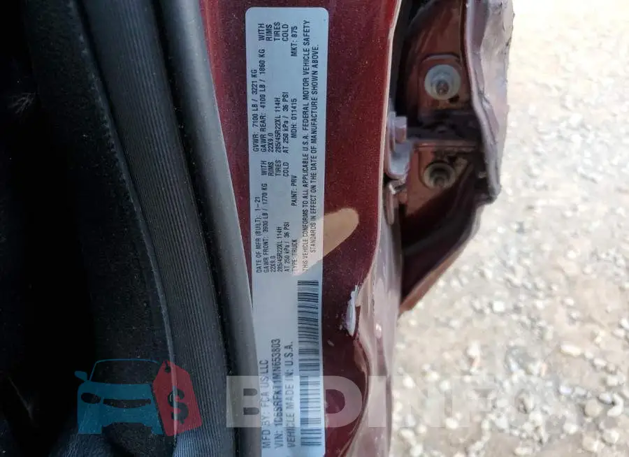 1C6SRFKT1MN653803 Photo# 12