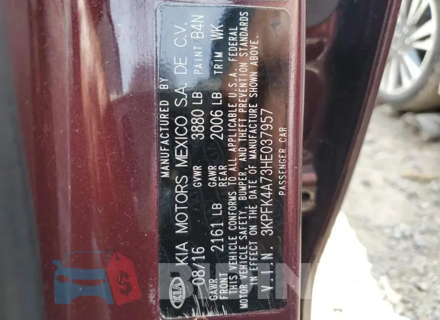 3KPFK4A73HE037957 Photo# 13