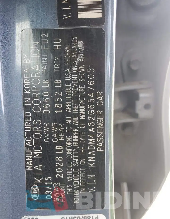 KNADM4A32G6547605 Photo# 12