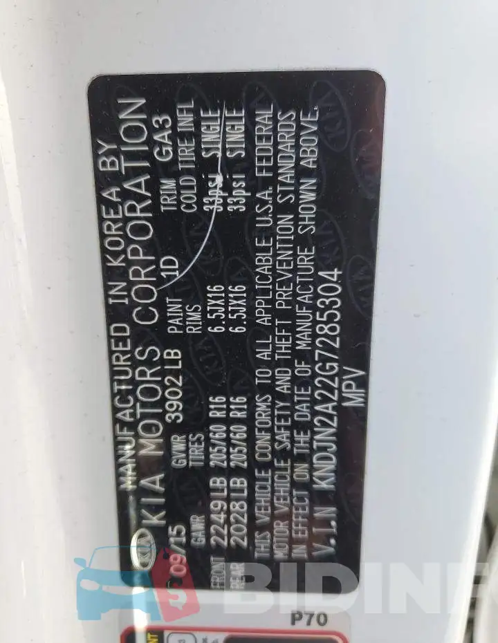 KNDJN2A22G7285304 Photo# 12