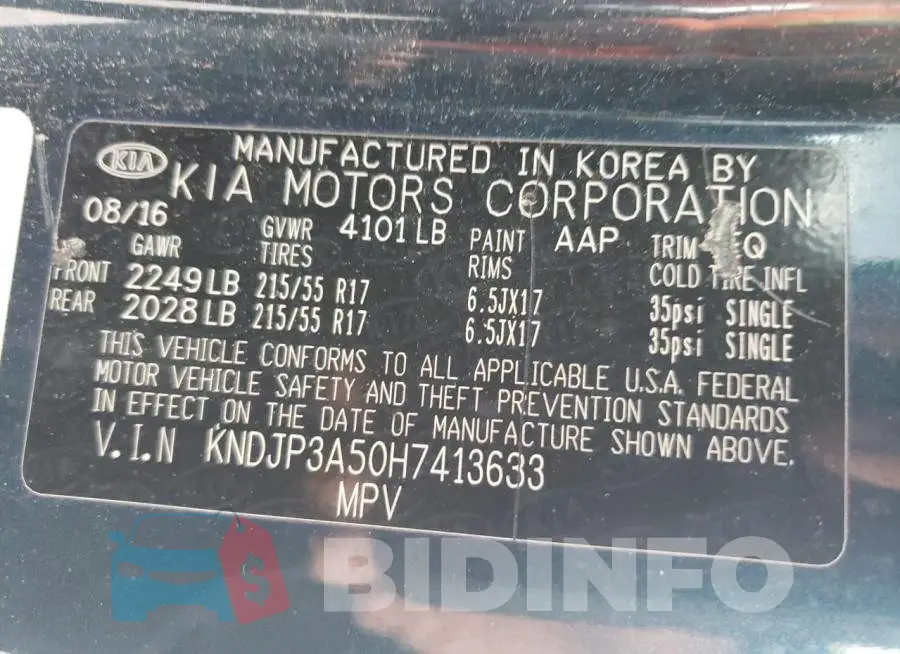 KNDJP3A50H7413633 Photo# 12