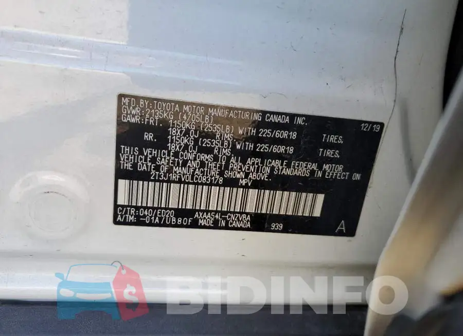 2T3J1RFV0LC083178 Photo# 13
