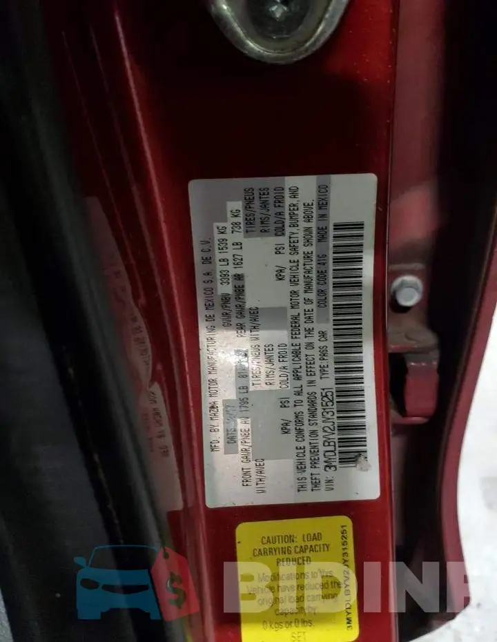 3MYDLBYV2JY315251 Photo# 12