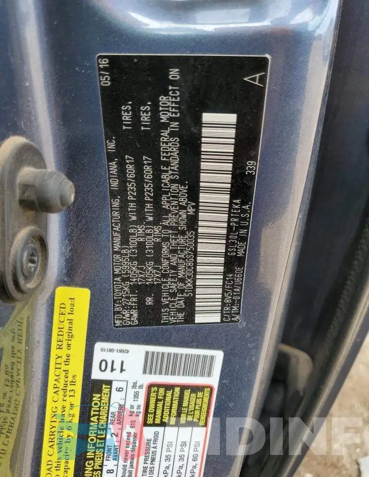 5TDKK3DC8GS750035 Photo# 13