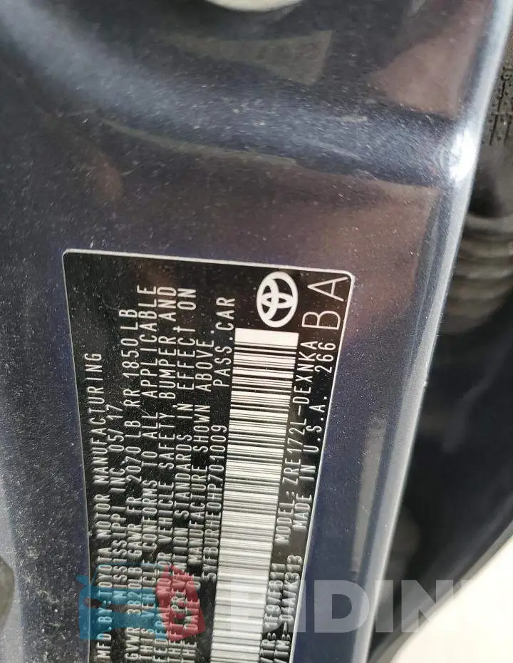 5YFBURHE0HP701009 Photo# 12