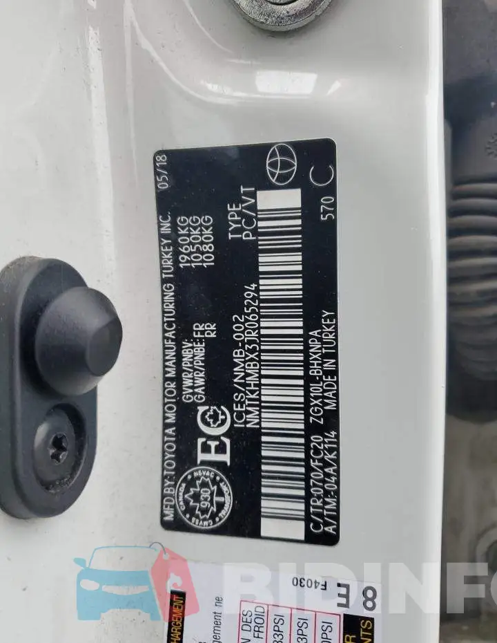 NMTKHMBX3JR065294 Photo# 12