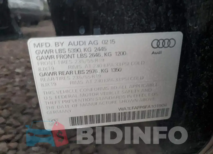 WA1LFAFP6FA101904 Photo# 13