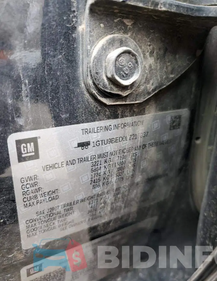 1GTU9BED0LZ210337 Photo# 12