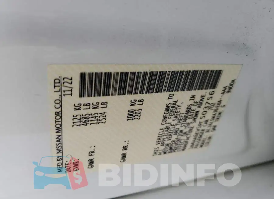 1N4AA6EV5PC503756 Photo# 13