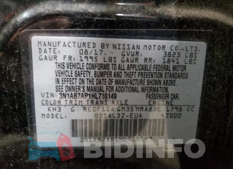 3N1AB7AP1HL716149 Photo# 12