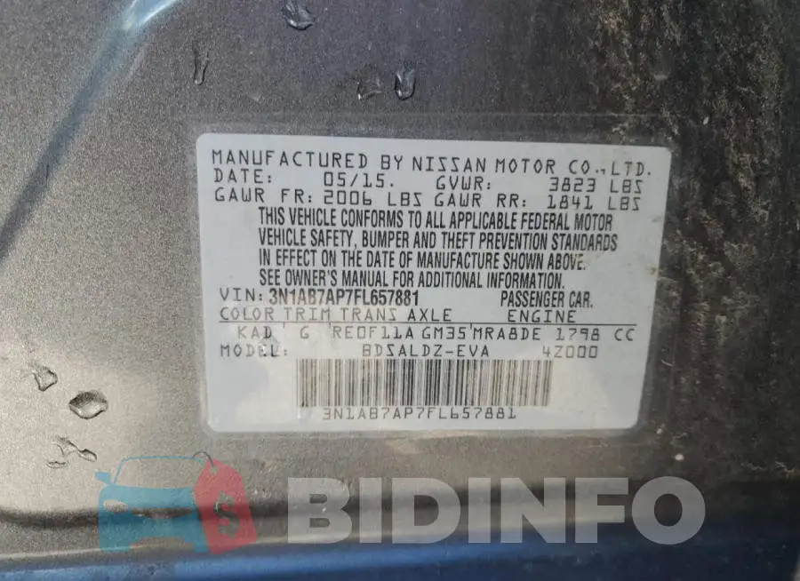 3N1AB7AP7FL657881 Photo# 12