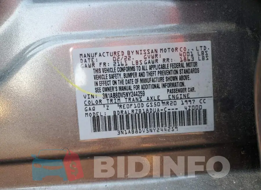 3N1AB8DV5NY244259 Photo# 12