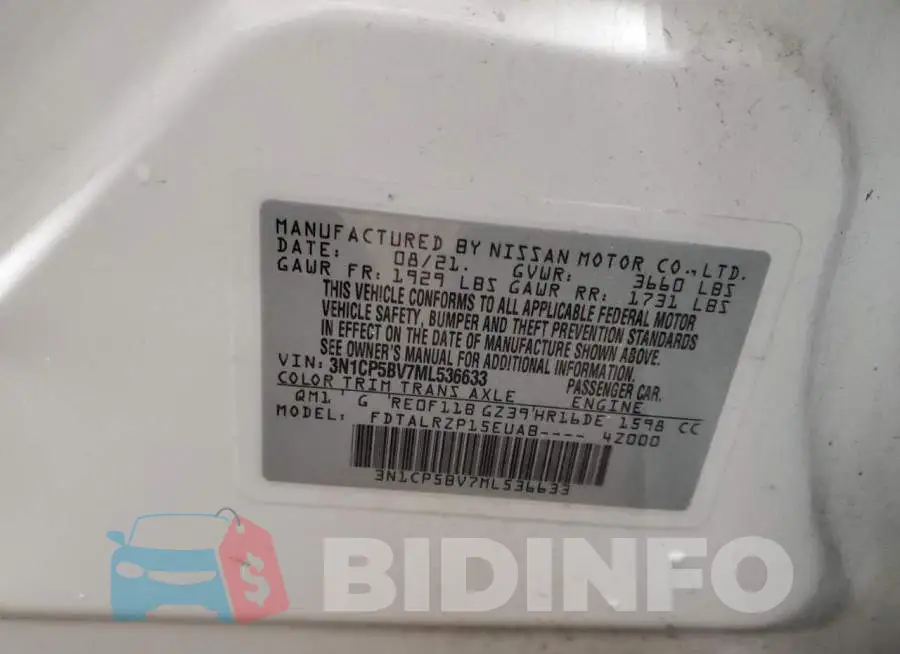 3N1CP5BV7ML536633 Photo# 13