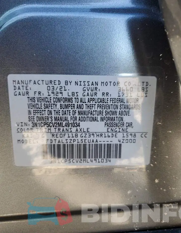 3N1CP5CV2ML491034 Photo# 12
