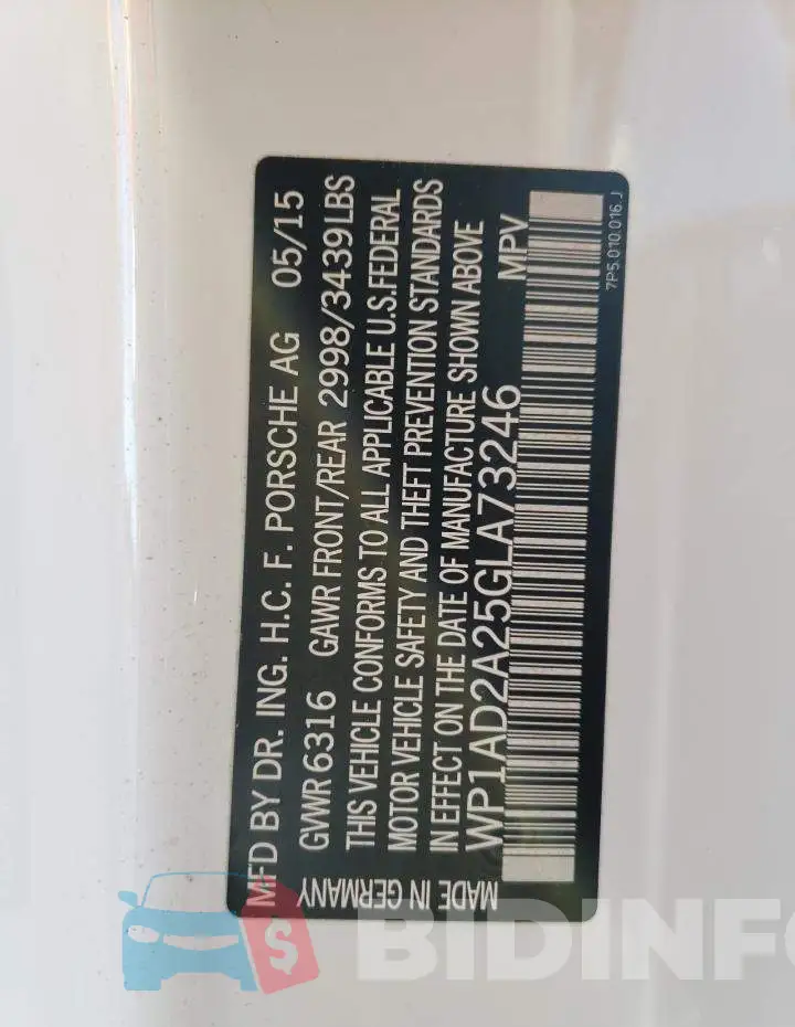 WP1AD2A25GLA73246 Photo# 13