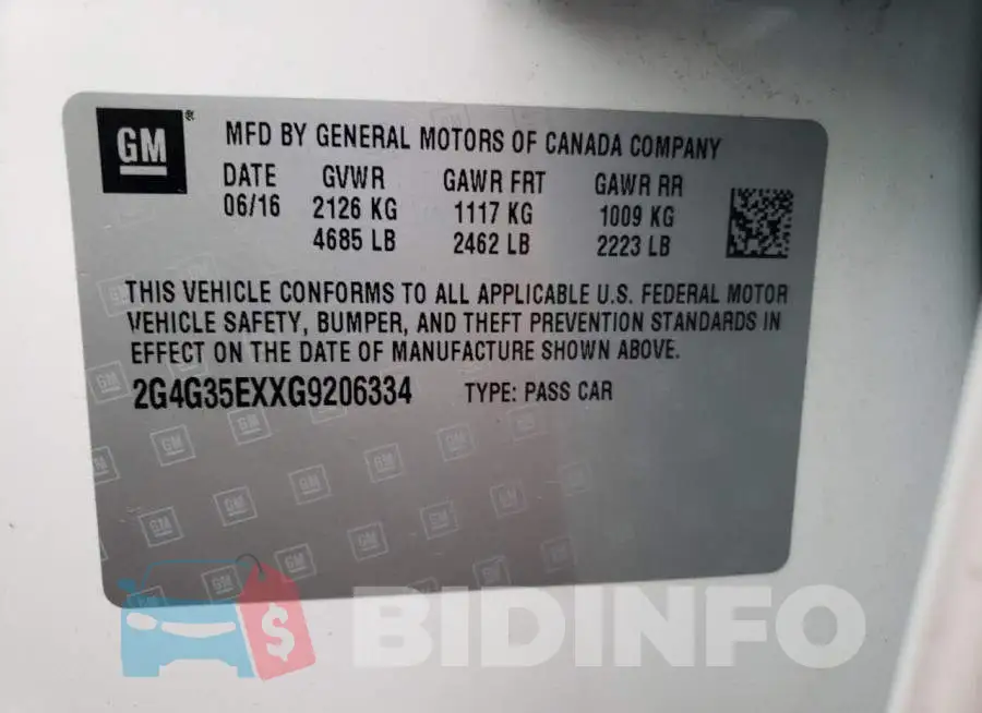 2G4G35EXXG9206334 Photo# 13