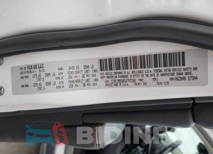 1C4PJMBS0FW757262 Photo# 13