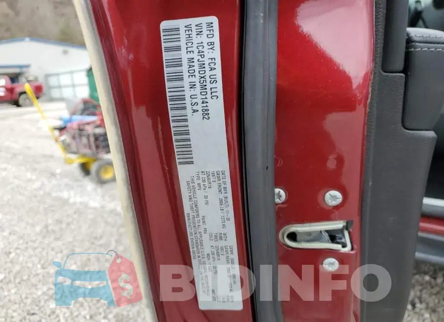 1C4PJMDX5MD141882 Photo# 13