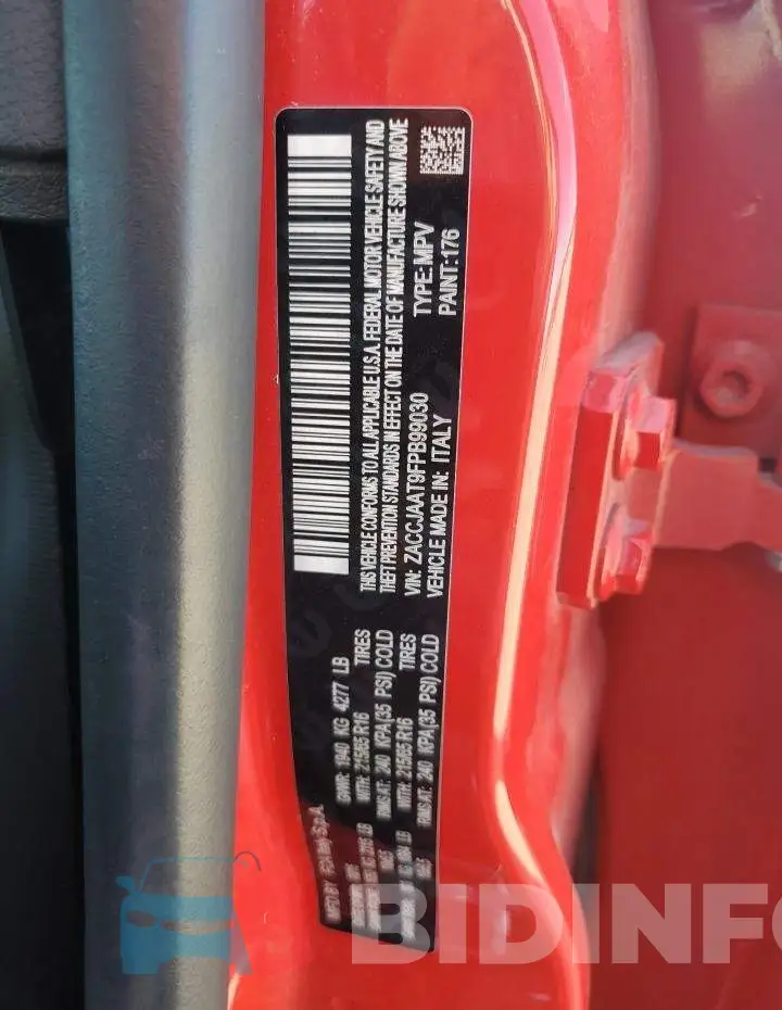 ZACCJAAT9FPB99030 Photo# 12