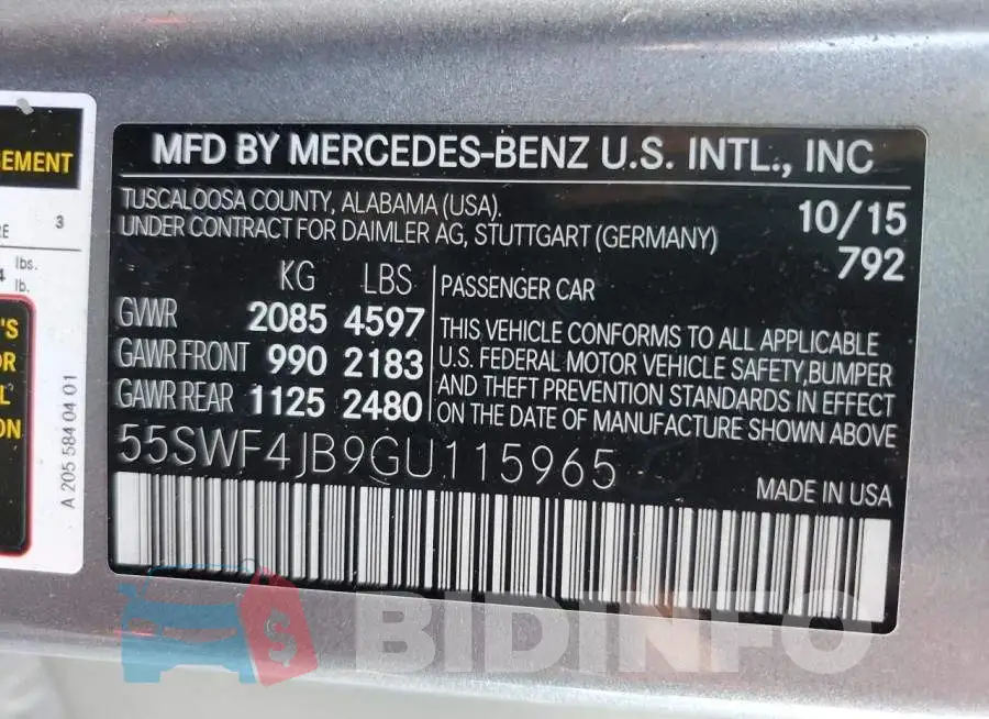 55SWF4JB9GU115965 Photo# 12