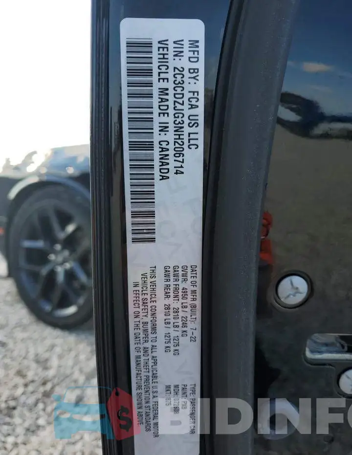 2C3CDZJG3NH206714 Photo# 12