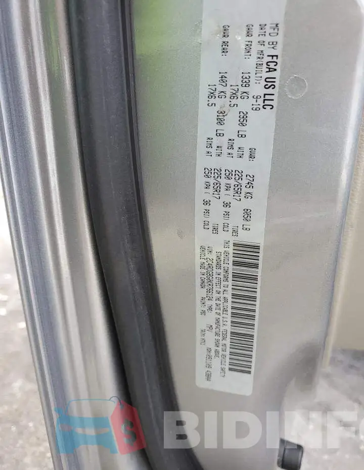2C4RDGBG0KR766124 Photo# 13