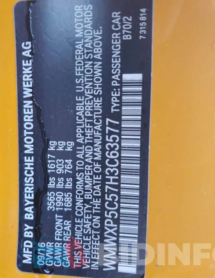 WMWXP5C57H3C63577 Photo# 12