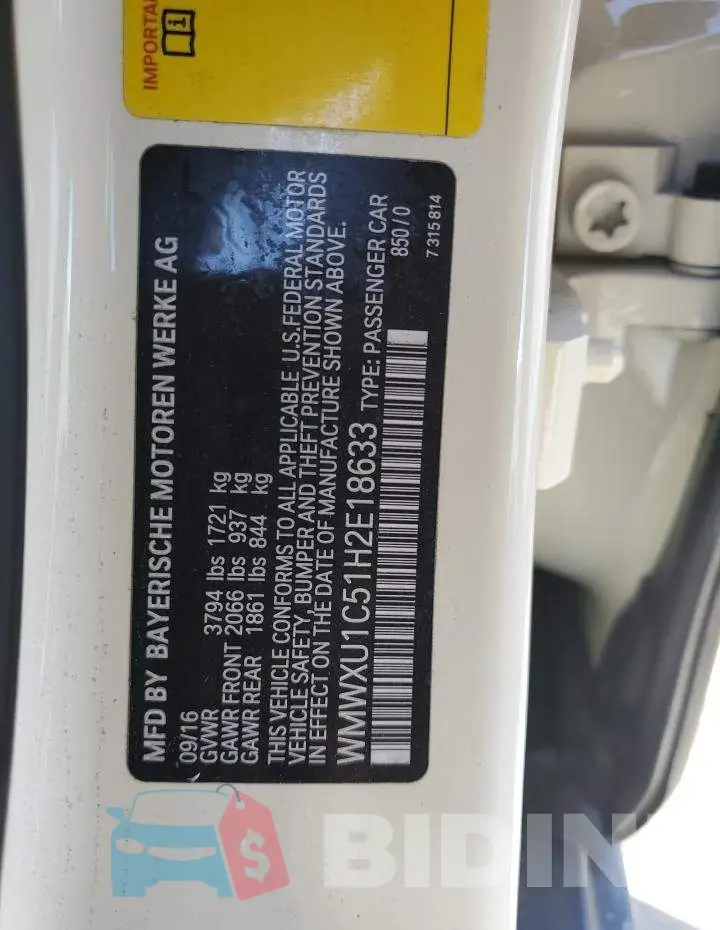 WMWXU1C51H2E18633 Photo# 12