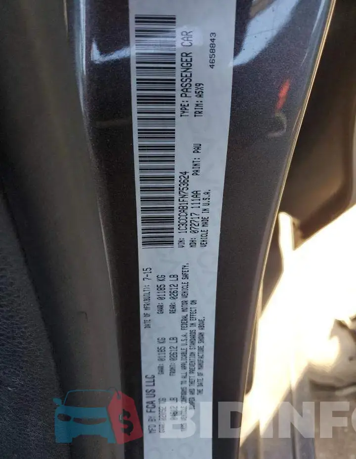 1C3CCCAB1FN753624 Photo# 12