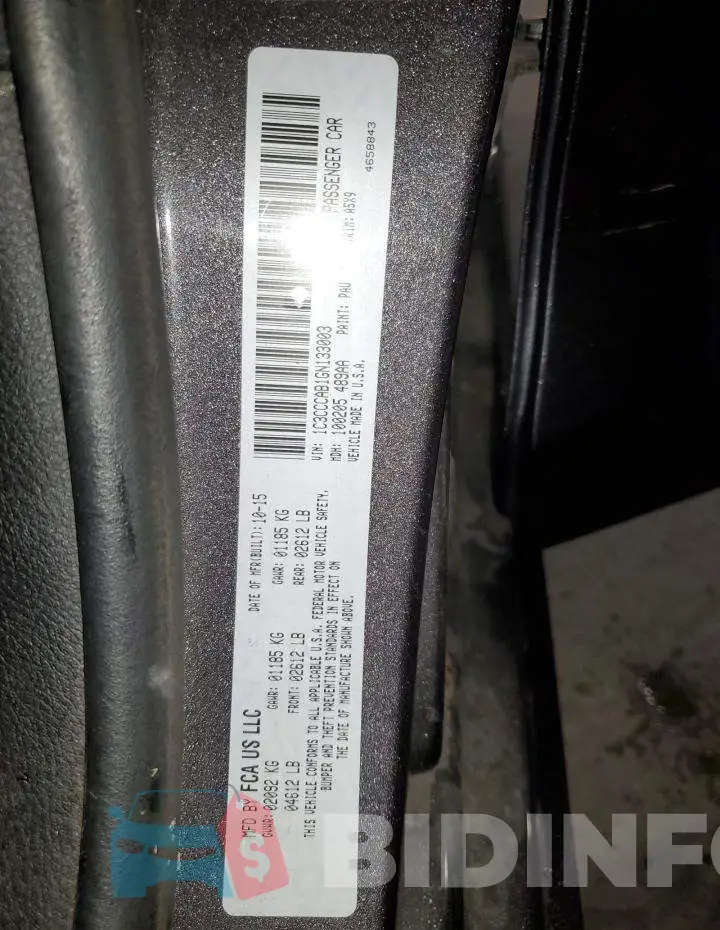 1C3CCCAB1GN133003 Photo# 12