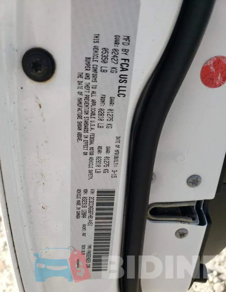 2C3CCAGG6FH814451 Photo# 12