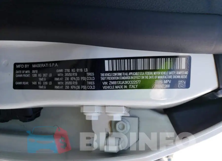 ZN661XUA3KX322577 Photo# 13