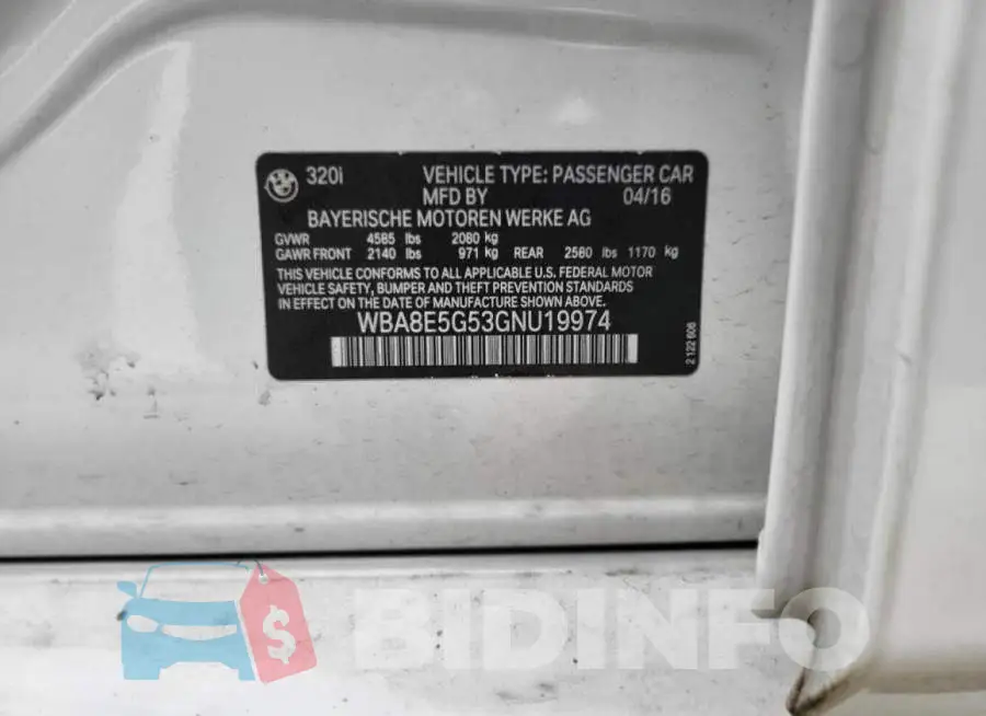 WBA8E5G53GNU19974 Photo# 10