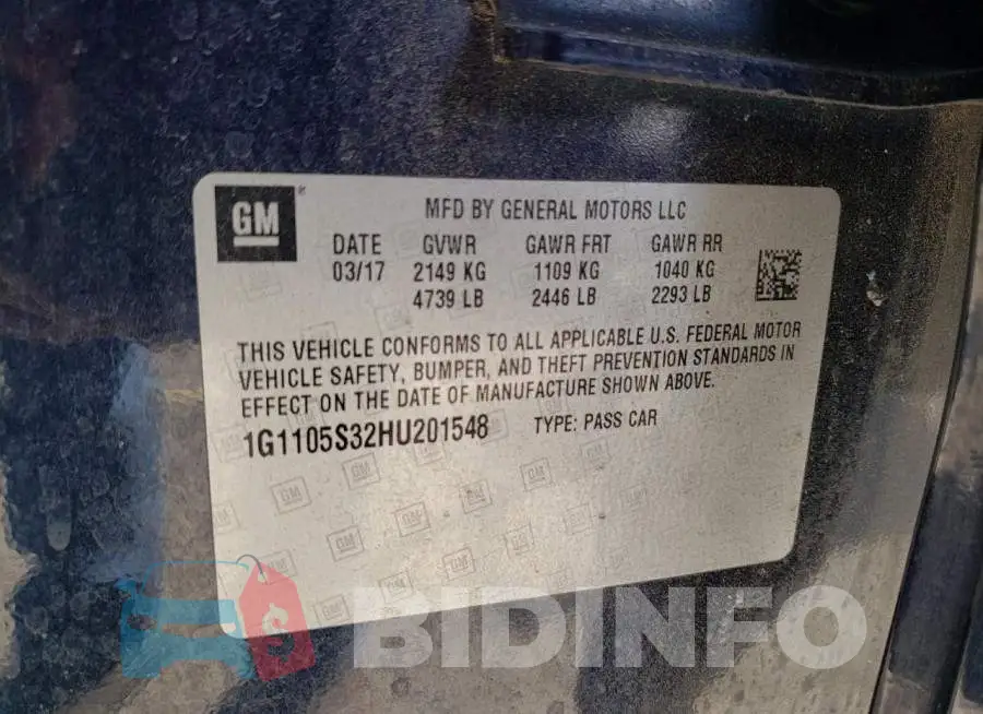 1G1105S32HU201548 Photo# 12