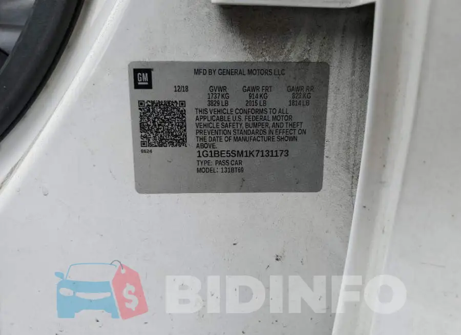 1G1BE5SM1K7131173 Photo# 12