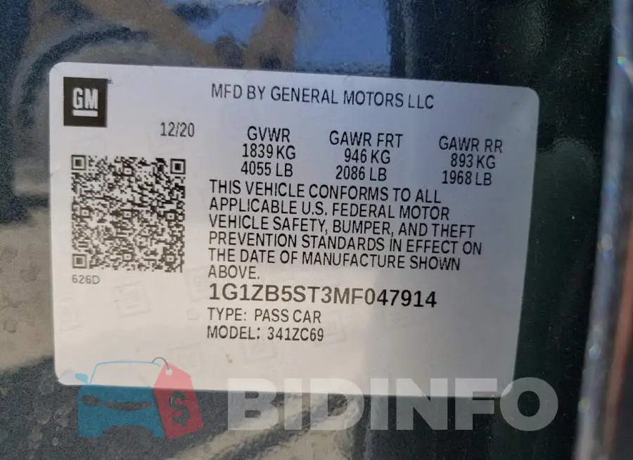 1G1ZB5ST3MF047914 Photo# 12