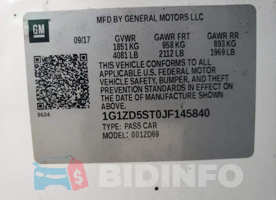 1G1ZD5ST0JF145840 Photo# 12