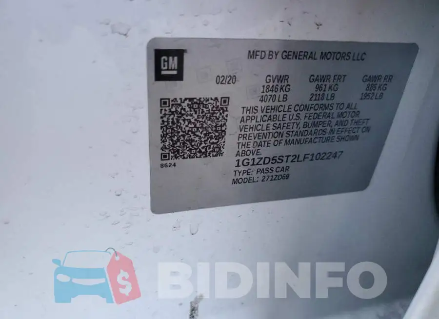 1G1ZD5ST2LF102247 Photo# 12