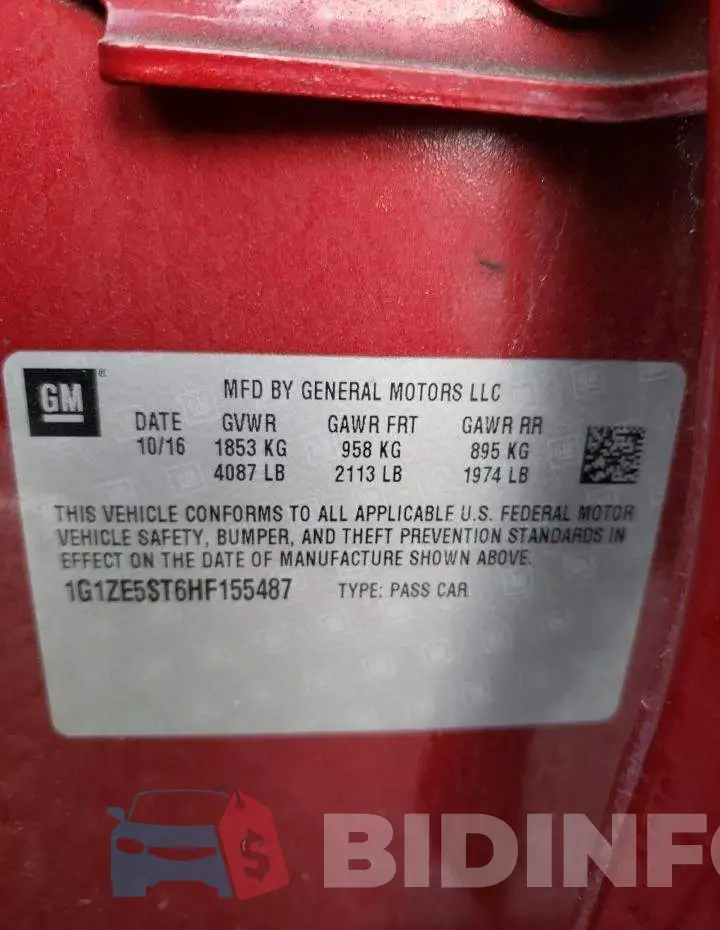 1G1ZE5ST6HF155487 Photo# 12