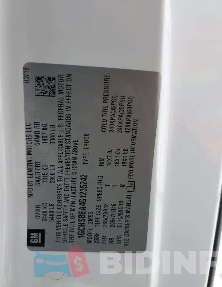 1GCHSBEA4G1235242 Photo# 12