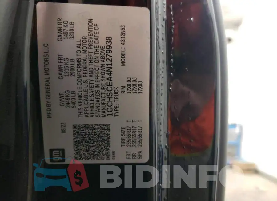 1GCHSCEA4N1279938 Photo# 12