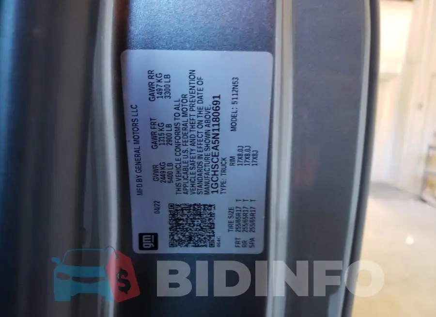 1GCHSCEA5N1180691 Photo# 12
